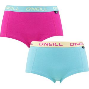 O'Neill dames boxershorts 2P blauw & roze - XL