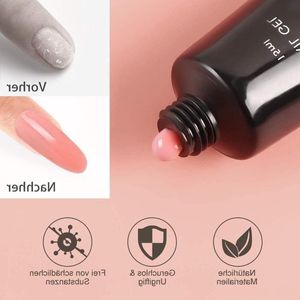 Gelnagels starterset met UV-lamp - Nagelverlenging gel kit - 3 kleuren builder gel - Nagel set voor beginners - DIY salon thuis