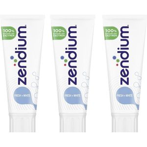 Zendium Tandpasta - Fresh+White - 3 x 75 ml