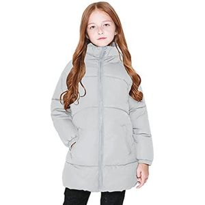 Winterjassen voor meisjes, zware lange warme jas van donsachtig katoen