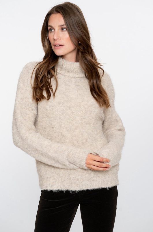 Geisha - Trui - Gebroken Wit - Rollneck