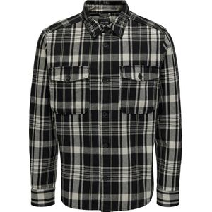 Only & Sons Overhemd Onsmilo Ovr Ctn Check Ls Shirt Noos 22024699 Black Mannen Maat - XS