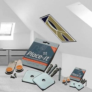 Hanging System voor Schuin Wanden - Magnetisch Ophangsysteem voor Zware Schilderijen tot 4.5 kg - Duopack