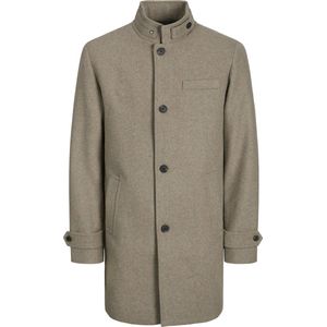 Jack & Jones Jas Jjemelton Wool Coat Sn 12258672 Greige Mannen Maat - L