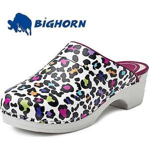 Bighorn 5030 Panter Kleuren Medische Klompen Dames