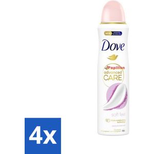 Dove Deodorant Spray - Soft Feel - 150 ml - Voordeelverpakking - 4 stuks