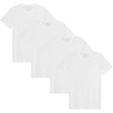DANISH ENDURANCE - T-Shirt - Wit - Crew Neck - 4 pack