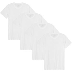 DANISH ENDURANCE - T-Shirt - Wit - Crew Neck - 4 pack