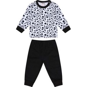 Kinderpyjama Wit/Zwart Voetbal - Beeren-86/92