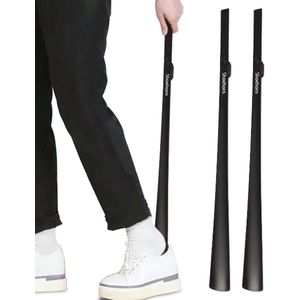 Schoenlepel lang 63cm Zwart Magnetisch systeem Sterk en Stijlvol Extra lang Schoentrekker