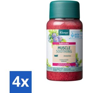 Kneipp - Badzout - Muscle Soothing - Jeneverbes - Weldaad voor spieren - 600 g - Voordeelverpakking - 4 stuks
