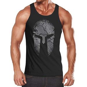 Heren Tanktop met Spartaans Helm Print