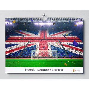 Cadeautip! Premier League kalender 35x24 cm | Premier League verjaardagskalender | Premier League wandkalender| Kalender 35 x 24 cm