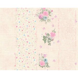 ROMANTISCHE BLOEMEN BEHANG - Meerkleurig Roze - AS Creation DJOOZ 2