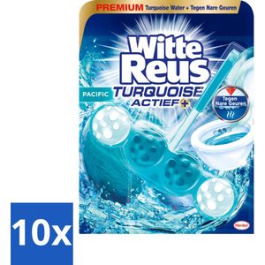 Witte Reus - Turquoise Actief Toiletblok - 1 Toiletblok - Bulkverpakking - 10 stuks