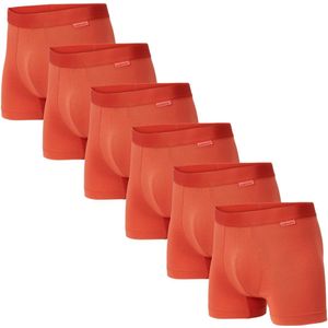 Undiemeister Boxershort heren - 6-pack - Canyon Dust (Oranje) - Naadloos Ondergoed Onderbroek mannen - Mellowood Tencel - Ademend, Anti-Bacterieel, Naadloos - Boxershorts - Maat S