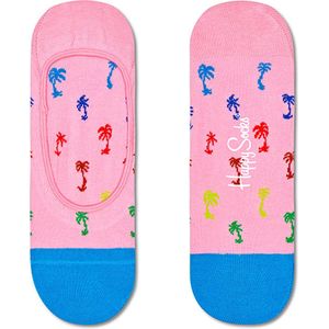 Happy Socks unisex palm footies roze