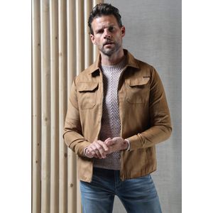 Gabbiano - Heren Overshirt - Sonce - 426244 - 5004 Roasted Pecan