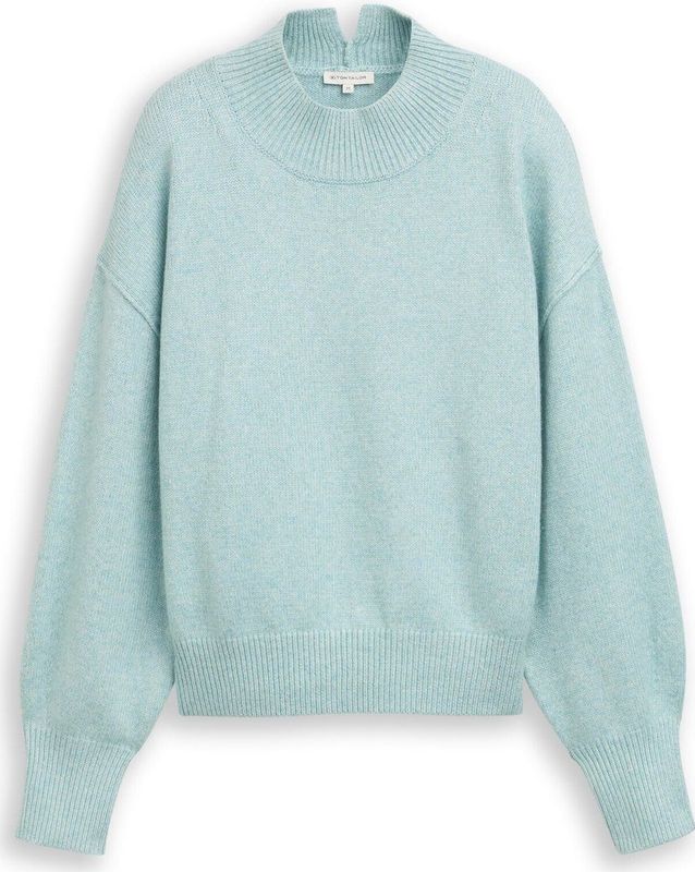 Tom Tailor Oversized gebreide trui met opstaande kraag