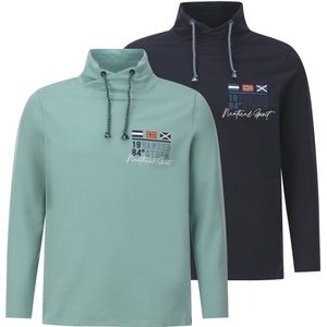 Jan Vanderstorm - LARSVIK - Sweatshirt - Donkerblauw - Set van 2