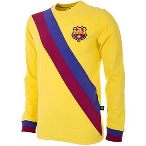 BarÇa Fc Barcelona 1974-75 Retro T-shirt Met Lange Mouwen Weg Geel 2XL Man