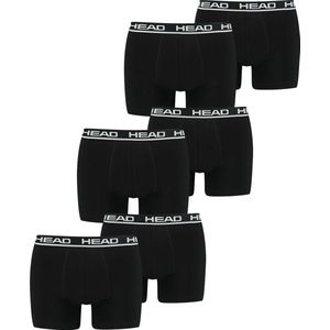 HEAD Heren Boxershorts HEAD BASIC BOXER 6er Pack 6 Pack Zwart S