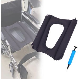 Opblaasbaar drukverlagend kussen voor rolstoel en borstvoeding