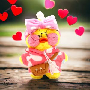 Paper Duck Knuffel - Roze Hoodie - Roze Hoofdbandje