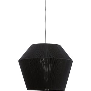 Light & Living Hanglamp Agaro - Katoen - 71cm - Zwart