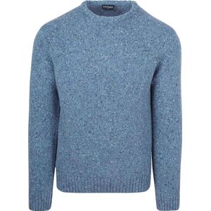 Suitable Trui Donnegal Tweed Eco Wool Blauw - Maat M - Heren - Pullover - Sweater