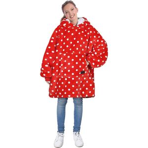 Oversized Sherpa Hoodiedeken met Mouwen en Capuchon - Warme, Draagbare Knuffeldeken voor Dames, Heren en Kinderen