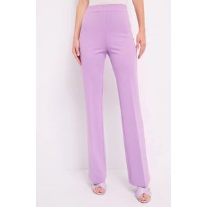 Stretch flare broek viscose blend 411BD24002 Lila