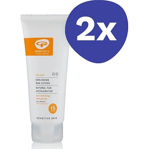 Green People Zonnecreme SPF 15 - Reisverpakking (2x 100 ml)