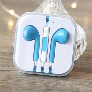 Hoofdtelefoon - 3.5 mm aux aansluiting - Oortelefoon met Microfoon - Koptelefoonaansluiting - Stereo - Blauw