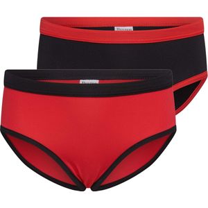 Beeren 2-Pck Mix&Match M. Slip Mix Rood/Zwart 122/128