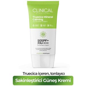 Clasy Care Clinical Sunscreen Cream - Gezicht- & Lichaam Zonnebrandcrème en SPF 50+/PA++++ UVA & B-straling - Truecica Calming - Minerale filters - ZNC Tone-Up - Centella-extract - Alle huidtypen -50 ml