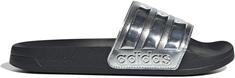 Badslippers - Core Black/Silver Metallic - Synthetisch