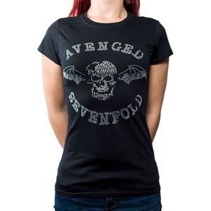 Avenged Sevenfold - Death Bat Dames T-shirt - L - Zwart