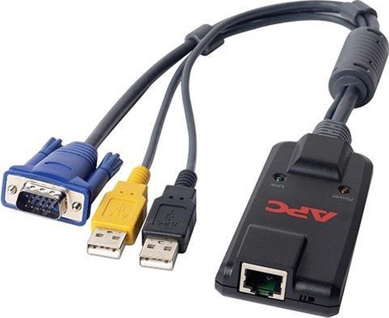 APC KVM-USBVMCAC toetsenbord-video-muis (kvm) kabel Zwart