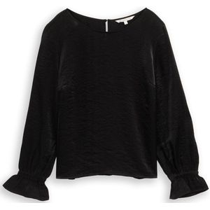Tom Tailor Denim Loose fit blouse met satijnglans