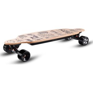 Skatey Skateboard 2800 Lithium Elektrisch 90 Cm Hout Bruin