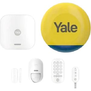 Yale - Slim Alarmsysteem Starterskit Sirene - Wit - Realtime Meldingen