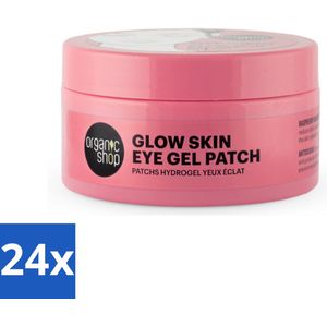Organic Shop - Eye Gel Patch Berry Iced Tea & Antioxidant - Kalmerend en Hydraterend - 60 Patches - Voordeelverpakking - 24 stuks