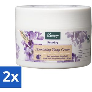 2 x Kneipp - Body crème - Relaxing - Lavendel - Rustgevende geur - 200 ml - Ontspanning - Bodycrème - Lavendel - Verzorging - Hydrateren