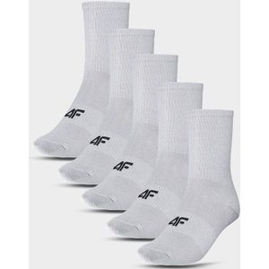 4F Kindersokken Casual Enkelhoog (5-Pack) Grijs Maat 32-34
