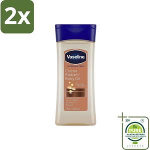 Vaseline - Cocoa Radiant - Body Oil - Hydraterend - 200 ml - Voordeelverpakking - 2 stuks - Huidverzorging - Huidolie