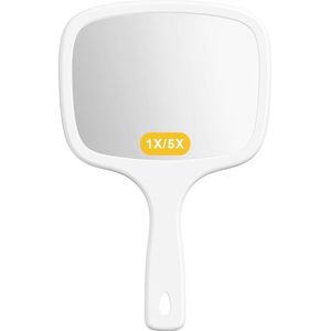 Dubbelzijdige Handspiegel met Vergroting - Draagbare Cosmetische Spiegel voor Thuis en Professioneel Gebruik