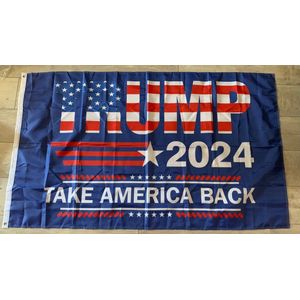 USArticlesEU - Donald Trump Vlag - Trump Vlag - Trump 2024 - Trump 2020 - Verkiezingen vlag - Amerika vlag - US vlag- USA Vlag - Trump vlag Blauw - Americana - 150 x 90 cm - Amerikaanse kleuren