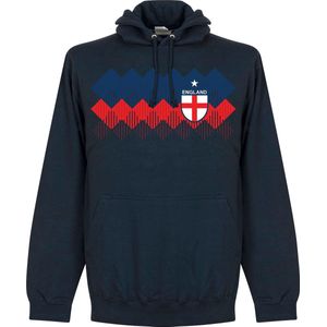 Engeland 2018 Pattern Hooded Sweater - Navy - S