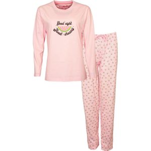 Irresistible - Dames Pyjama - 100% Katoen - Licht Roze - Maat S